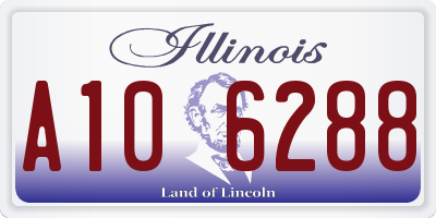IL license plate A106288