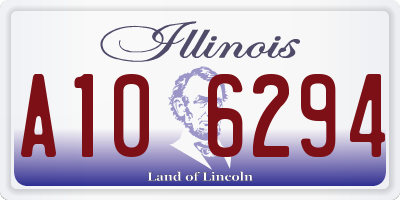 IL license plate A106294