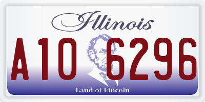 IL license plate A106296