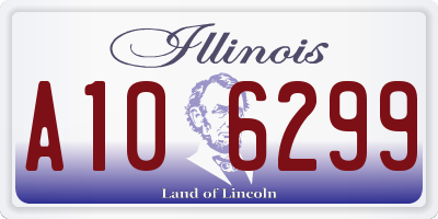 IL license plate A106299