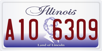 IL license plate A106309