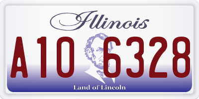 IL license plate A106328