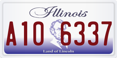 IL license plate A106337