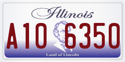IL license plate A106350