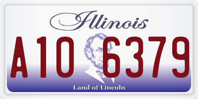 IL license plate A106379