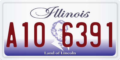 IL license plate A106391