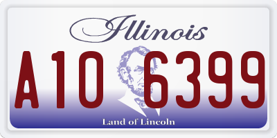 IL license plate A106399