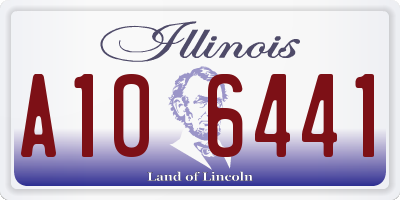 IL license plate A106441