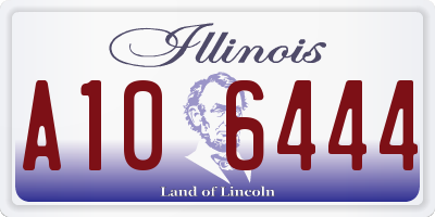 IL license plate A106444