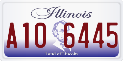 IL license plate A106445