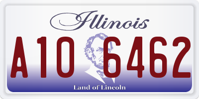 IL license plate A106462