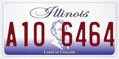 IL license plate A106464