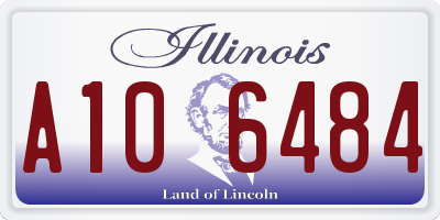IL license plate A106484