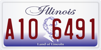 IL license plate A106491