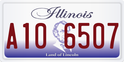 IL license plate A106507