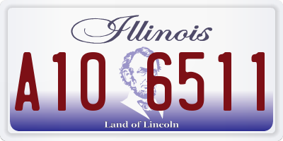 IL license plate A106511