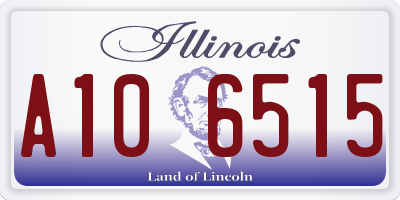 IL license plate A106515