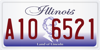 IL license plate A106521