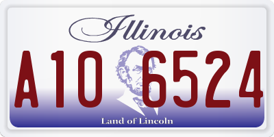 IL license plate A106524