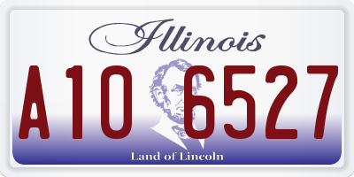 IL license plate A106527