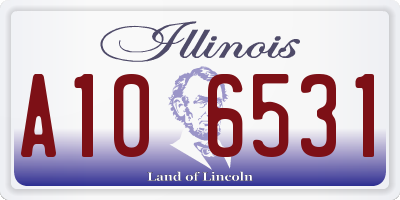 IL license plate A106531