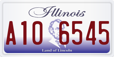 IL license plate A106545