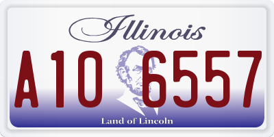 IL license plate A106557