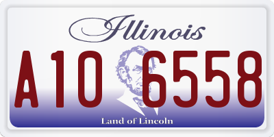 IL license plate A106558