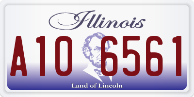 IL license plate A106561