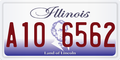 IL license plate A106562