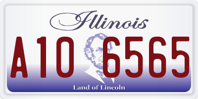 IL license plate A106565