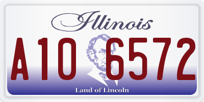 IL license plate A106572