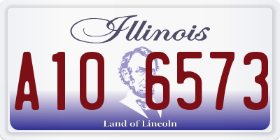 IL license plate A106573