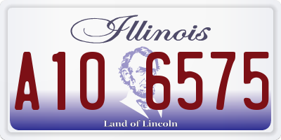 IL license plate A106575