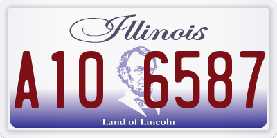 IL license plate A106587