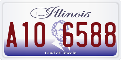 IL license plate A106588