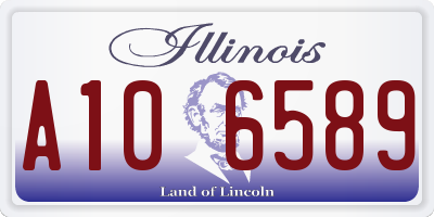 IL license plate A106589