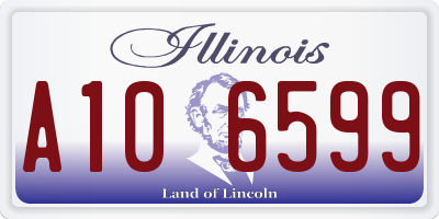 IL license plate A106599