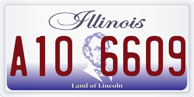 IL license plate A106609