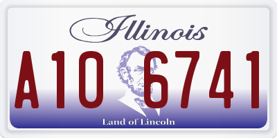 IL license plate A106741