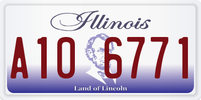 IL license plate A106771