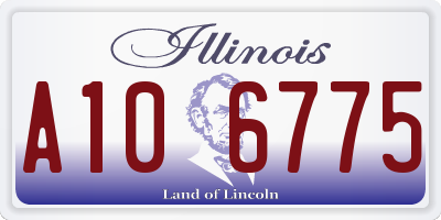 IL license plate A106775