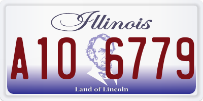 IL license plate A106779