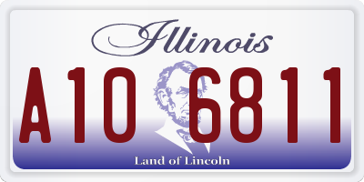 IL license plate A106811