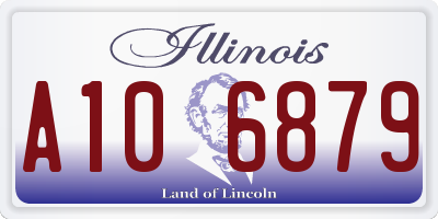 IL license plate A106879