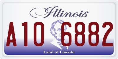 IL license plate A106882