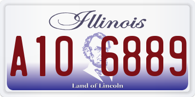 IL license plate A106889