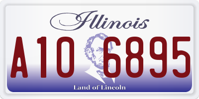IL license plate A106895