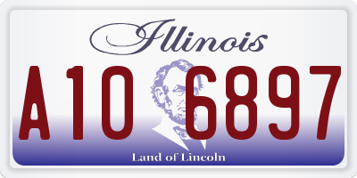 IL license plate A106897