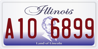 IL license plate A106899